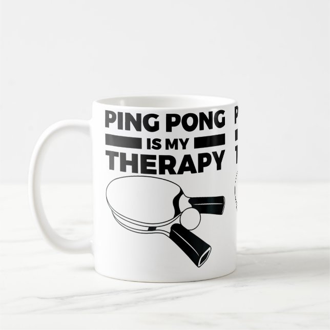 Caneca De Café Ping Pong Motivacional (Esquerda)