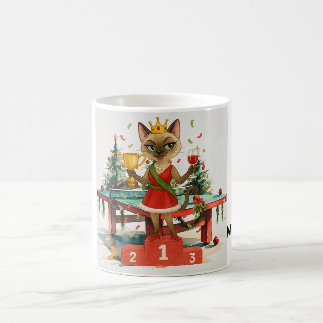 Caneca De Café Ping Pong Natal temático (Centro)