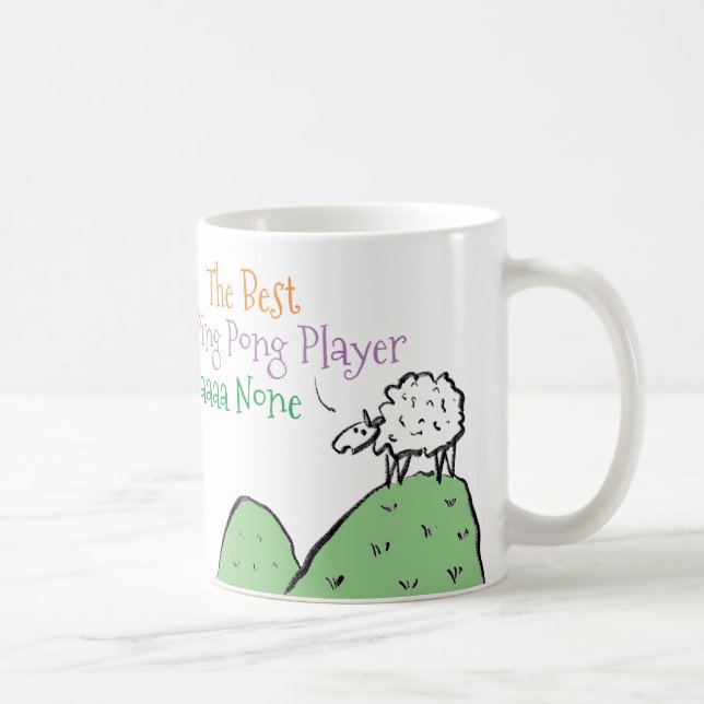 Caneca De Café Ping Pong Player Coffee Mug (Direita)