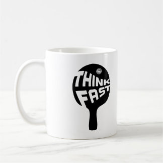 Caneca De Café Ping Pong Think Fast