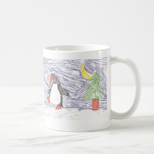 Caneca De Café Pinguim (Direita)