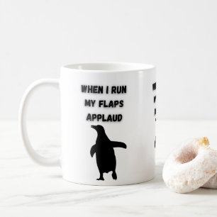 Caneca De Café pinguim bate palmas inapropriado embaraçoso