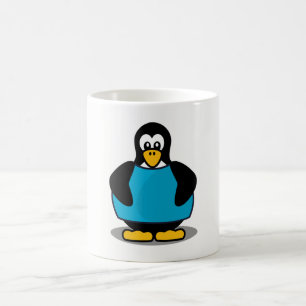 Caneca De Café Pinguim com camisa
