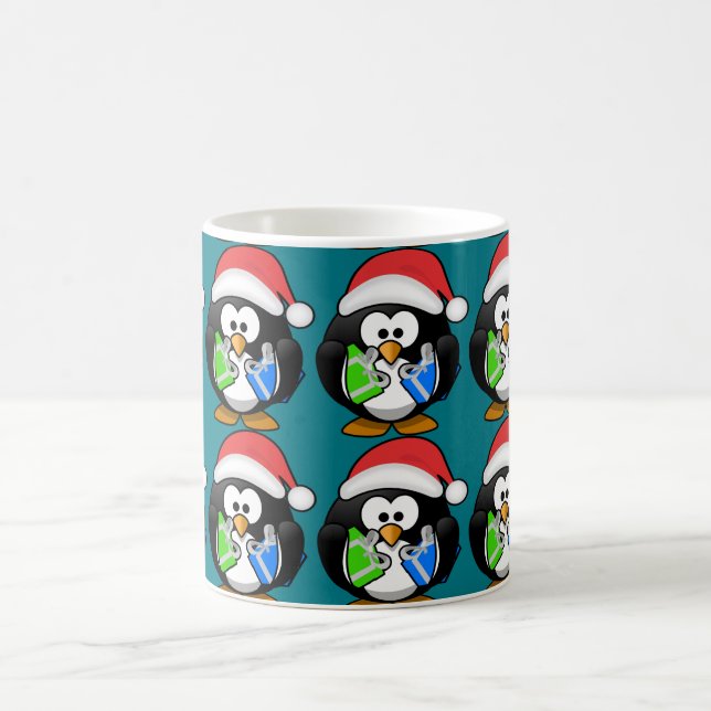 Caneca De Café Pinguim com presentes (Centro)