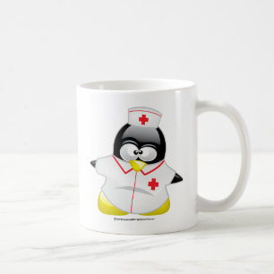 Caneca De Café Pinguim da enfermeira