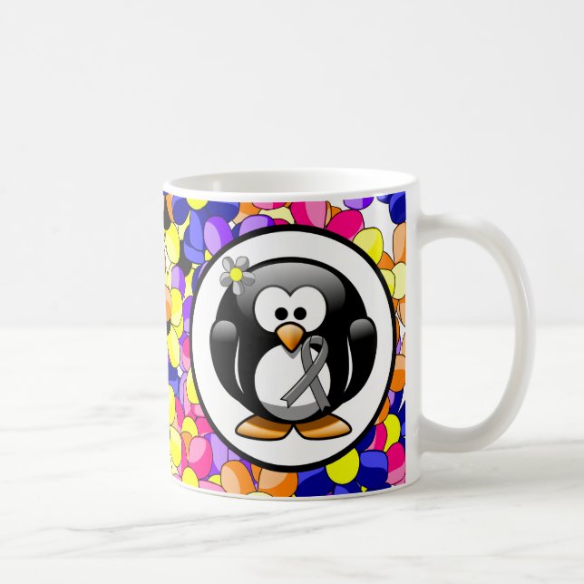 Caneca De Café Pinguim de Fita de Sensibilização das cinzas (Direita)