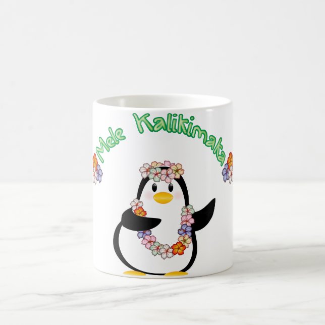 Caneca De Café Pinguim de Mele Kalikimaka (Centro)