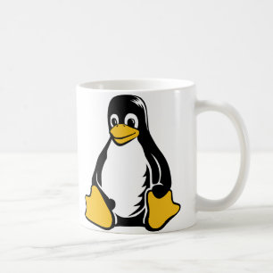 Caneca De Café Pinguim de Tux - (Linux, Open Source, Copyleft,