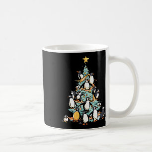 Caneca De Café Pinguim Dia de Natal Pássaro de Gelo Papai Noel