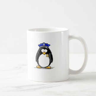 Caneca De Café Pinguim do agente da polícia