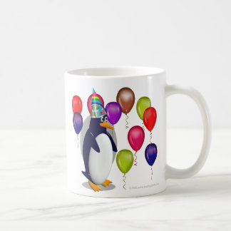 Caneca De Café Pinguim do aniversário