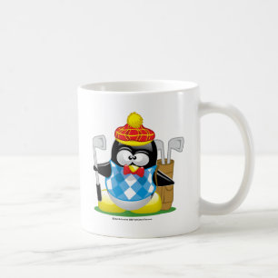 Caneca De Café Pinguim do golfe