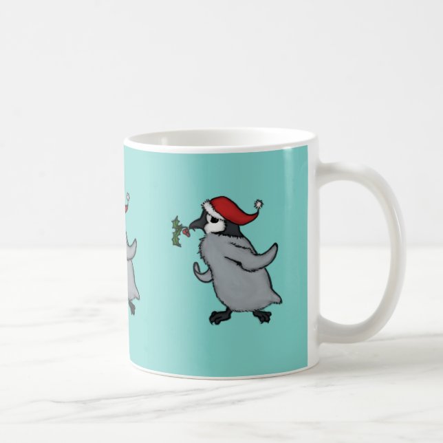 Caneca De Café Pinguim do Natal (Direita)