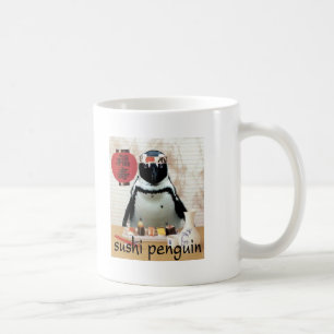 Caneca De Café pinguim do sushi