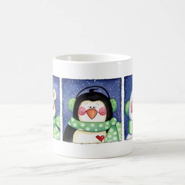 Caneca De Café Pinguim e Amigos (Centro)