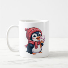 Caneca De Café Pinguim e Sorvete