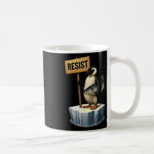 Caneca De Café Pinguim Engraçado Resiste Pinguins Legal