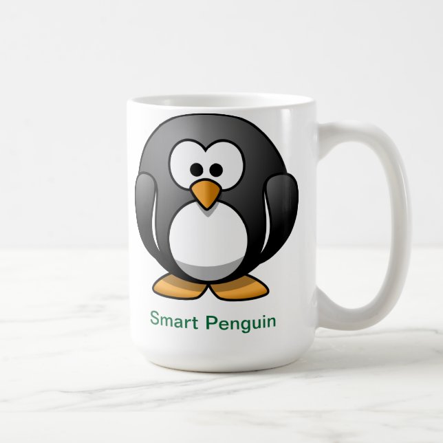 Caneca De Café Pinguim esperto (Direita)