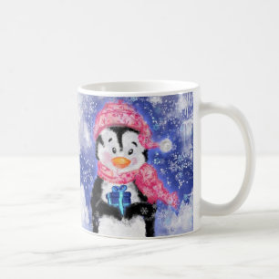 Caneca De Café Pinguim Feliz - Natal -