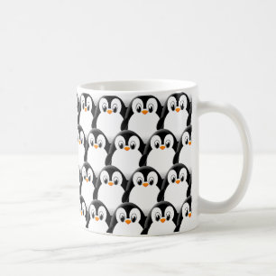 Caneca De Café Pinguim Gelado Gelado Em Todos Os Padrões Do Impre