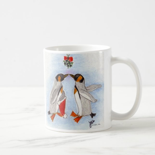Caneca De Café Pinguim Kiss (Direita)