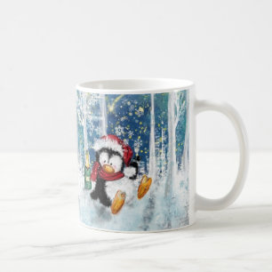 Caneca De Café Pinguim Mug do Partido do Natal