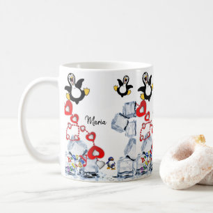 Caneca De Café Pinguim Mug Feliz Aniversário Mug