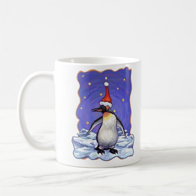 Caneca De Café Pinguim Natal (Esquerda)