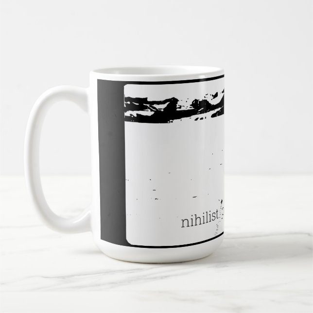 Caneca De Café Pinguim Niilista (Esquerda)