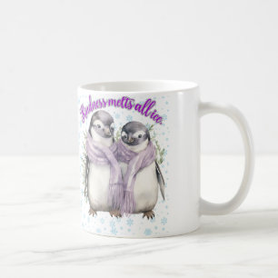Caneca De Café Pinguim Padre e Filho Mug "Bondade+Derrete+Tudo+I