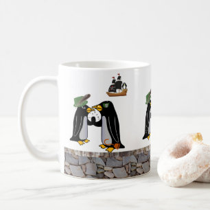 Caneca De Café Pinguim Pirata Mug