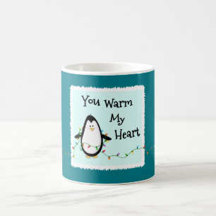 Caneca De Café Pinguim reconfortante do Presente-Divertimento do