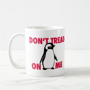 Caneca De Café Pinguim Tarifa de Meme Política Engraçado