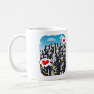 Caneca De Café Pinguin Love para Dias de os namorados. Amor no pr