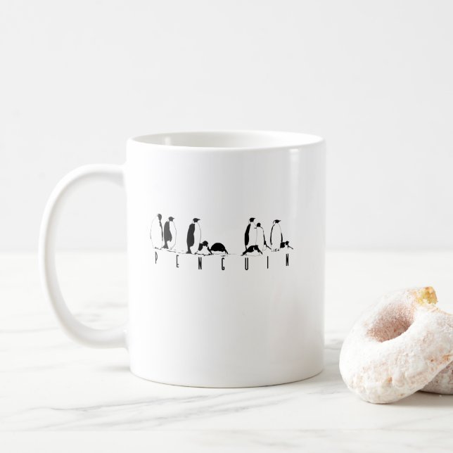 Caneca De Café Pinguine (Com Donut)