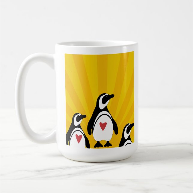 Caneca De Café Pinguins (Esquerda)