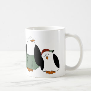 Caneca De Café Pinguins de Cartoon