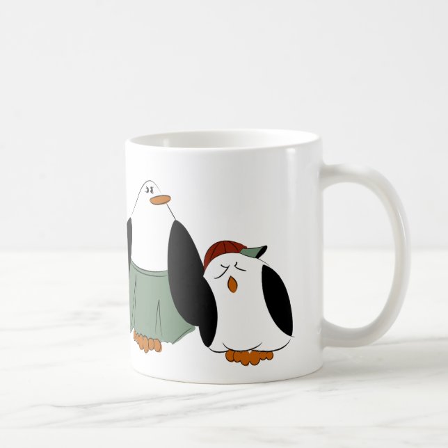 Caneca De Café Pinguins de Cartoon (Direita)
