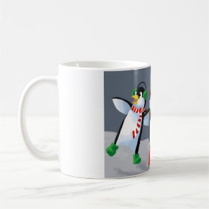 Caneca De Café Pinguins do canto