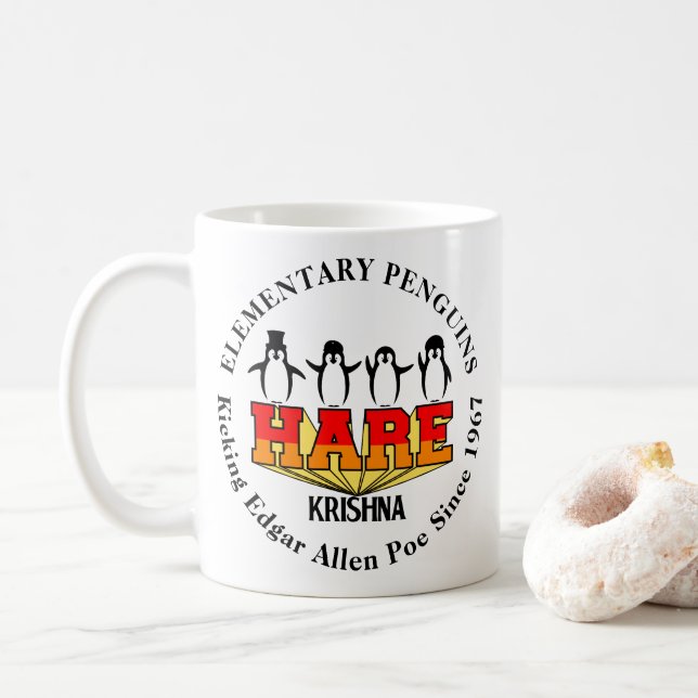 Caneca De Café Pinguins Elementares Fab Four (Com Donut)