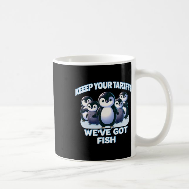 Caneca De Café Pinguins Fofos Mantem Seus Tarifários Ilha De Ping (Direita)