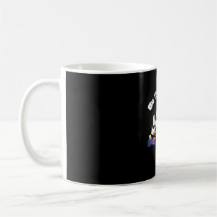 Caneca De Café Pinguins fogueira retrô