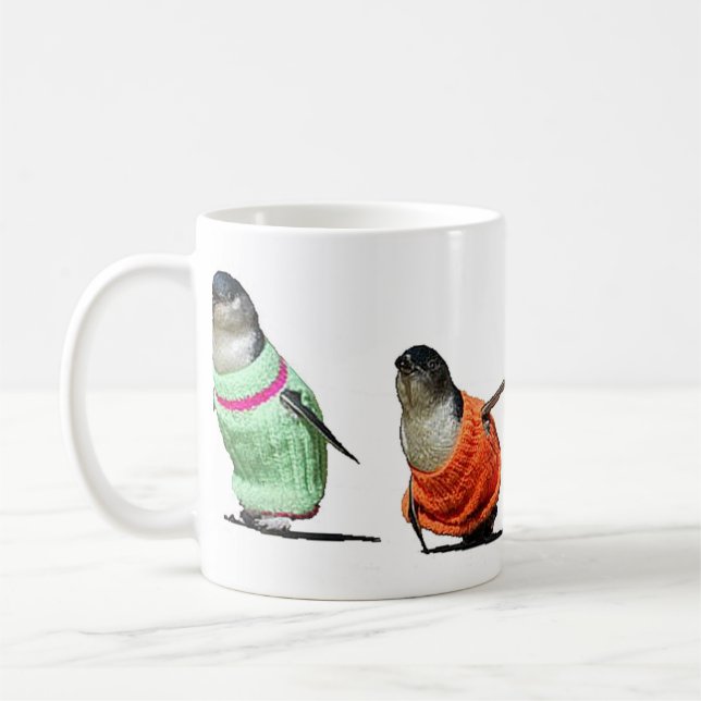 Caneca De Café Pinguins nas camisolas (Esquerda)