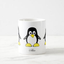 Caneca De Café Pinguins personalizados bonitos