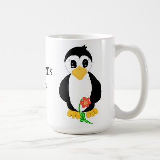 Caneca De Café Pinguins Rock