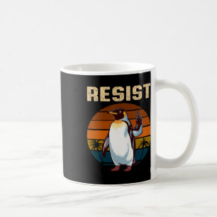 Caneca De Café Pinguins Viram Resistindo Pinguins Engraçados Cont