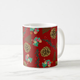 Caneca De Café Pinhas de Natal