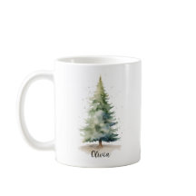 Pinheira de inverno - Mug de café de Natal Persona