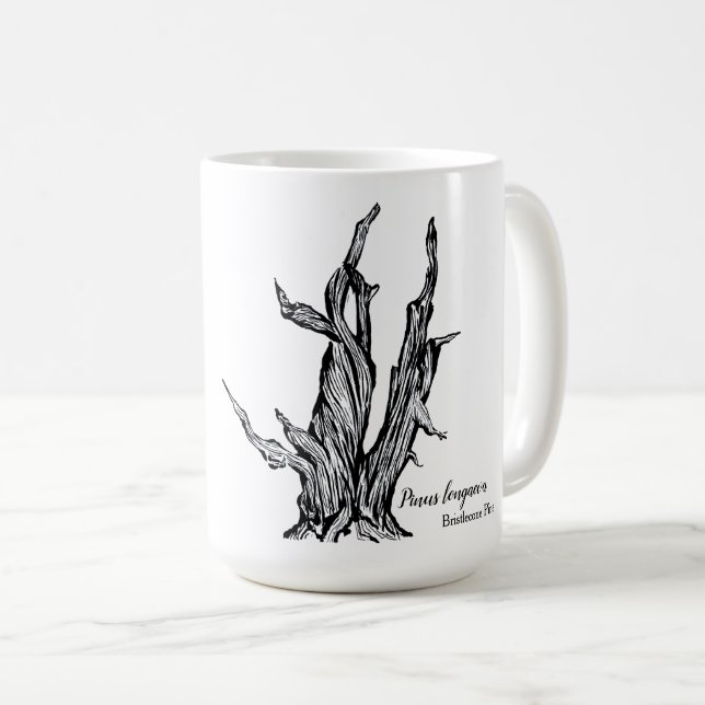 Caneca De Café Pinho de Bristlecone (Frente Esquerda)