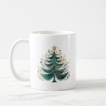 Pinho de inverno Tree Fora de Natal Mug